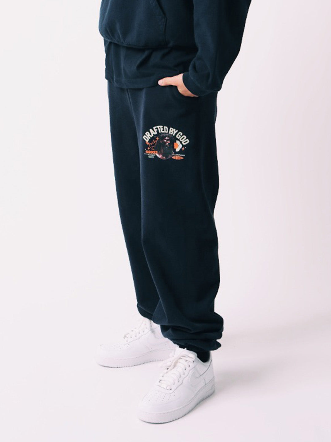 Black Jesus Sweat Pant - Navy