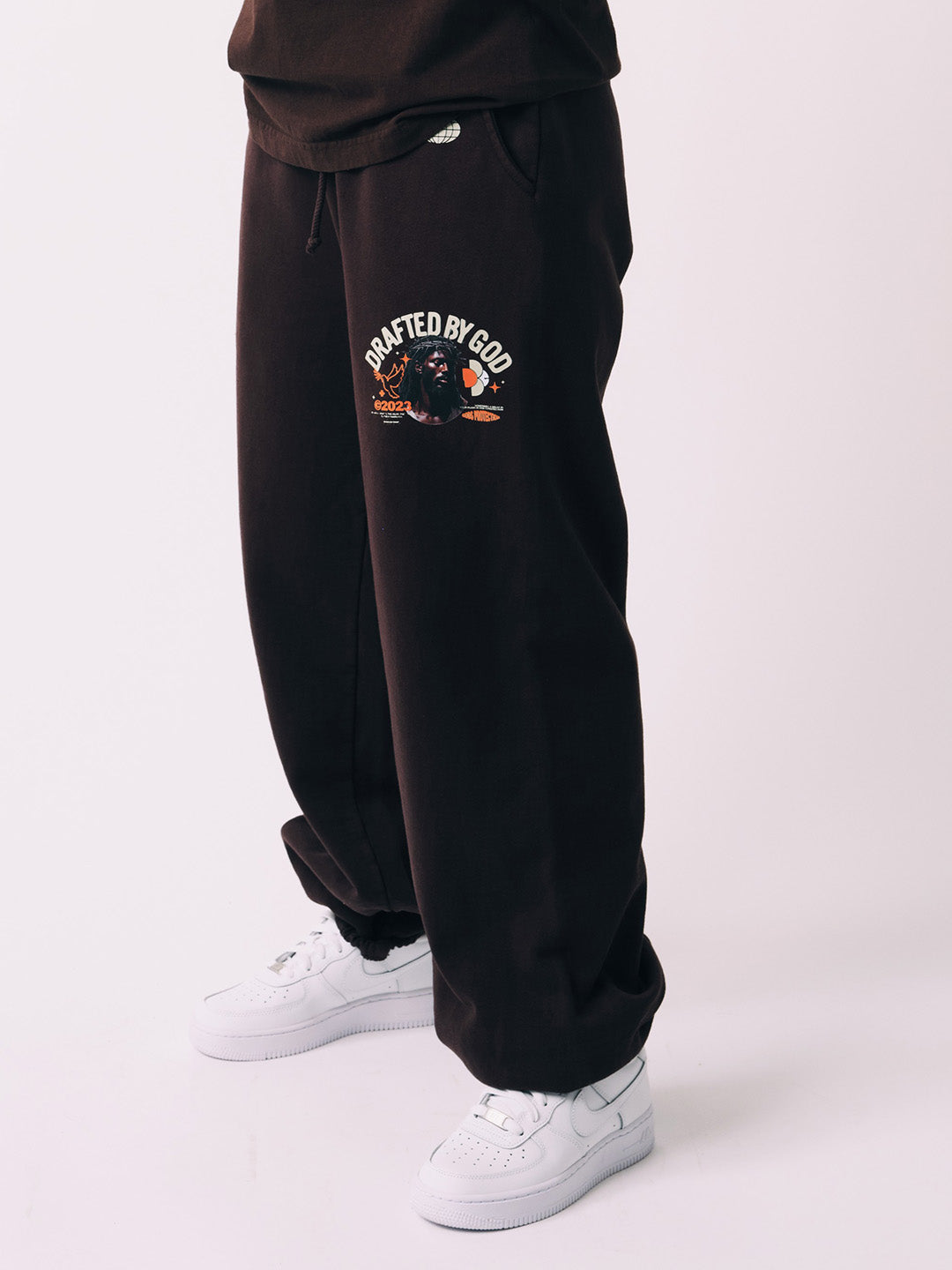 Black Jesus Sweat Pant - Brown