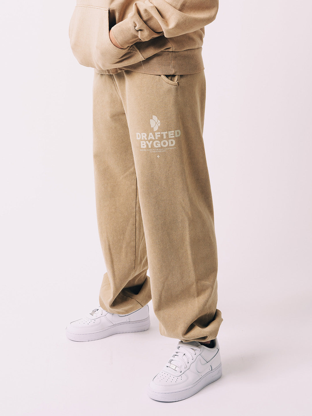 Holy Cross Sweat Pant - Tan